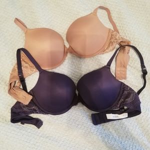2 Auden Bras 36B NEW